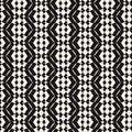 Monochrome lace texture. Elegant black and white ornament with curved shapes, grid, mesh, lattice. Royalty Free Stock Photo