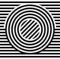 Monochrome lines as optical illusion background