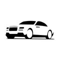 Luxury car vector image illustration side view isolated