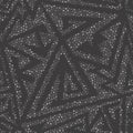 Monochrome maze seamless pattern