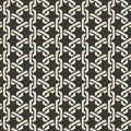 Monochrome mesh chain seamless pattern Royalty Free Stock Photo