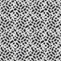 Monochrome messy seamless pattern with parallel lines, black