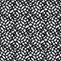 Monochrome messy seamless pattern with parallel lines, black