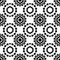 Monochrome theme as seamless background. Black and white pattern for graphic design.