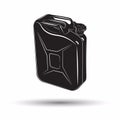 Monochrome petrol canister icon