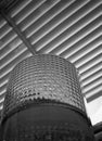 Monochrome photo of a drinking glass - closeup