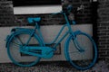Monochrome picture of a bike in Paris