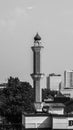 Monochrome Pillar Mosque Bandung Indonesia West Java