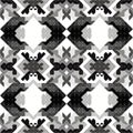 Monochrome pixels beautiful abstract geometric seamless pattern vector illustration