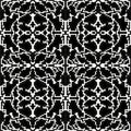 Monochrome pixels are small polygons seamless pattern