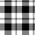 Monochrome plaid pattern. Classic black and white check design. Versatile background for fashion, textiles, or graphic projects. Royalty Free Stock Photo