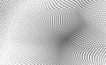 Monochrome pop art print. Abstract background with dots. Optical spotted texture. Halftone dot pattern