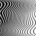 Monochrome random chaotic edgy lines abstract artistic pattern