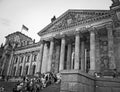 Western Facade of the Reichstag in Berlin, Germany