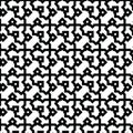 Monochrome seamless abstract geomatric pattern in black and white texture
