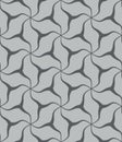 Monochrome seamless curvy knots pattern