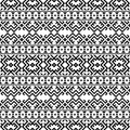 Monochrome seamless ethnic pattern background