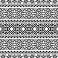 Monochrome Seamless Etnic Pattern background Royalty Free Stock Photo