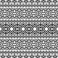 Monochrome Seamless Etnic Pattern background