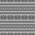 Monochrome Seamless Etnic Pattern background