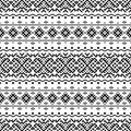 Monochrome Seamless Etnic Pattern background Royalty Free Stock Photo