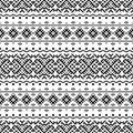 Monochrome Seamless Etnic Pattern background