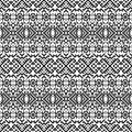 Monochrome Seamless Etnic Pattern background Royalty Free Stock Photo