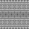 Monochrome Seamless Etnic Pattern background Royalty Free Stock Photo