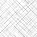 Monochrome seamless pattern. Diagonal random lines. Abstract texture. Royalty Free Stock Photo