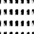 Monochrome seamless pattern. Paint spots. Vector illustration Royalty Free Stock Photo