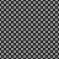 Monochrome Seamless Pattern, Rings & Rhombuses Royalty Free Stock Photo