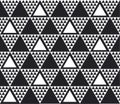 Monochrome seamless pattern vector illustration