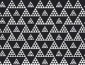 Black and white triangle seamless pattern Royalty Free Stock Photo