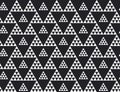 Black and white triangle seamless pattern