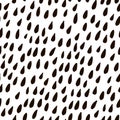 Monochrome seamless pattern with water drops. Childish texture for fabric, textile.Vector Illustration Royalty Free Stock Photo