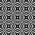 Monochrome seamless pattern in white background