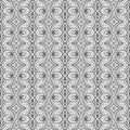 Monochrome Seamless Tile Pattern, Complex Ornament