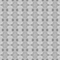 Monochrome Seamless Tile Pattern, Complex Ornament