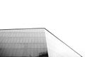 Monochrome shot of modern building against sky