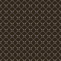 Simple vector pixel art seamless pattern of minimalistic abstract crossed white arrows on black background