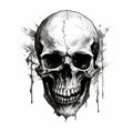 Monochrome Skull Emblem Intriguing History