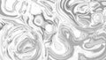 Monochrome smeared gray abstract liquid paint textured background with decorative spirals and swirls Royalty Free Stock Photo