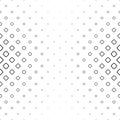 Monochrome square pattern background - black and white geometric vector illustration from diagonal rounded squares Royalty Free Stock Photo