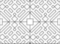Monochrome Square Rectangle Line Pattern Royalty Free Stock Photo