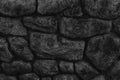 Monochrome Stone wall for background or rocks rough texture Royalty Free Stock Photo