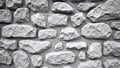 Monochrome Stone Wall Texture Royalty Free Stock Photo