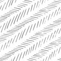 Monochrome striped lines background. Herringbone monochrome texture. Seamless hand drawn vector pattern