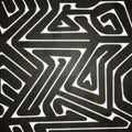 Monochrome tech labyrinth background