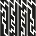 Monochrome tech seamless pattern