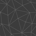 Monochrome technology triangle seamless pattern.